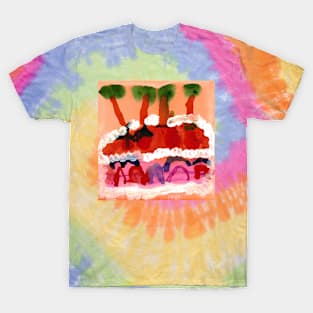 Rainbow Cake, A Colorful Expression of Life in Watercolors T-Shirt